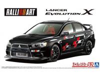 aoshima 1/24 mitsubishi RALLIART lancer evolution x (4905083-059876)