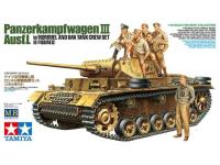 Tamiya 1/35 PANZERKAMPFWAGEN III AUSF.L w/ ROMMEL AND DAK TANK CREW SET (8 FIGURES) (32405) Color Guide and Paint Conversion Chart  - i0