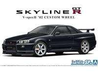 AOSHIMA 1/24 NISSAN BNR34 SKYLINE GT-R V-SPECII '02 CUSTOM WHEEL (4905083066959)  - i0