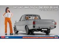 Hasegawa 1/24 DATSUN SUNNY TRUCK LONG BODY DELUXE w/ GIRL'S FIGURE (SP626)  - i0